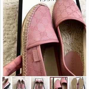 Gucci pink loafers size 57/36 - sz 5.5